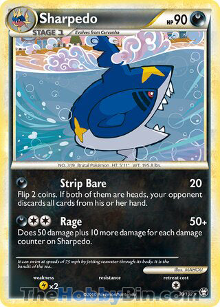 0030 Sharpedo Rare Triumphant