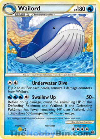 Wailord Triumphant Rare #31/102