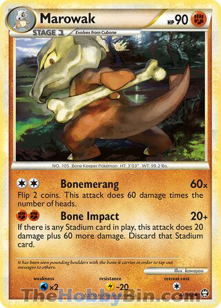 Marowak #44/102 Uncommon - Triumphant Pokemon card