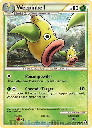 Weepinbell #53/102 Uncommon - Triumphant Pokemon card