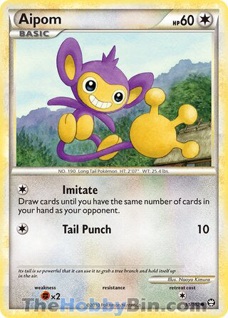 Aipom #55/102 Common - Triumphant Pokemon card