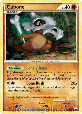 Cubone Triumphant Common #60/102