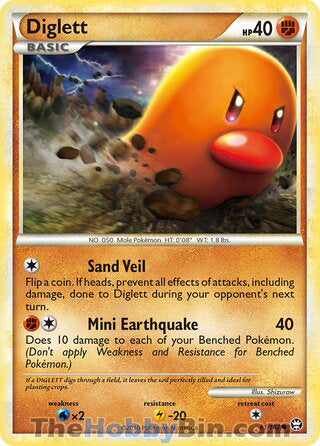 Diglett #61/102 Common - Triumphant Pokemon card