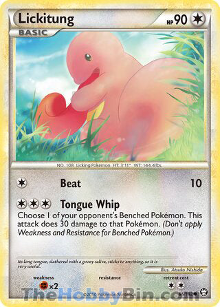 Lickitung #66/102 Common - Triumphant Pokemon card