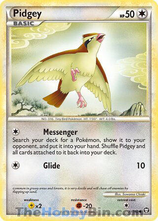Pidgey #71/102 Common - Triumphant Pokemon card