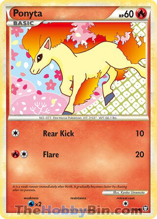 Ponyta #72/102 Common - Triumphant Pokemon card