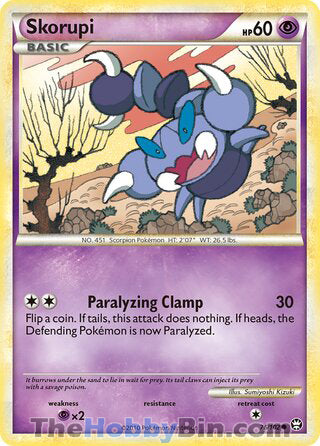 Skorupi #76/102 Common - Triumphant Pokemon card