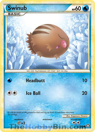 Swinub #79/102 Common - Triumphant Pokemon card