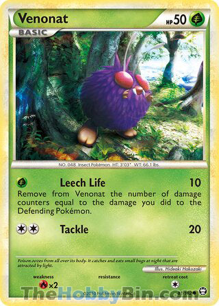 Venonat #81/102 Common - Triumphant Pokemon card
