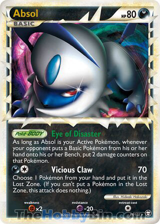 Absol #91/102 Ultra Rare - Triumphant Pokemon card