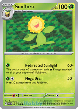 0007 Sunflora Uncommon Twilight Masquerade