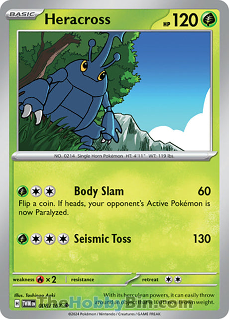 Heracross Twilight Masquerade Uncommon #008/167