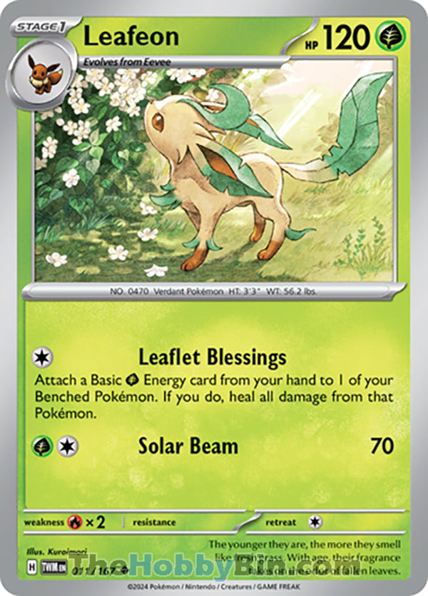 Leafeon Twilight Masquerade Uncommon #011/167