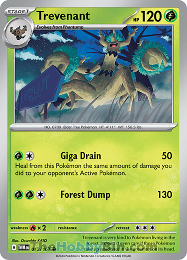 0013 Trevenant Common Twilight Masquerade