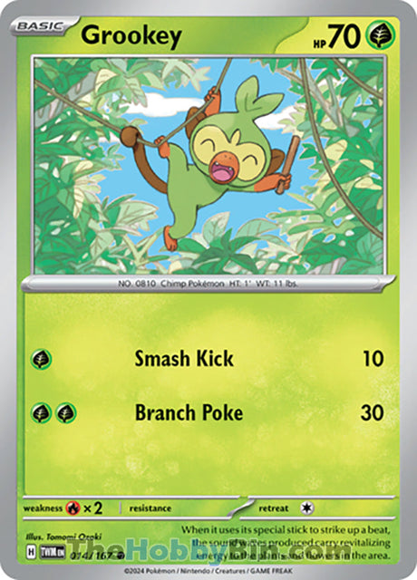 Grookey Twilight Masquerade Common #014/167