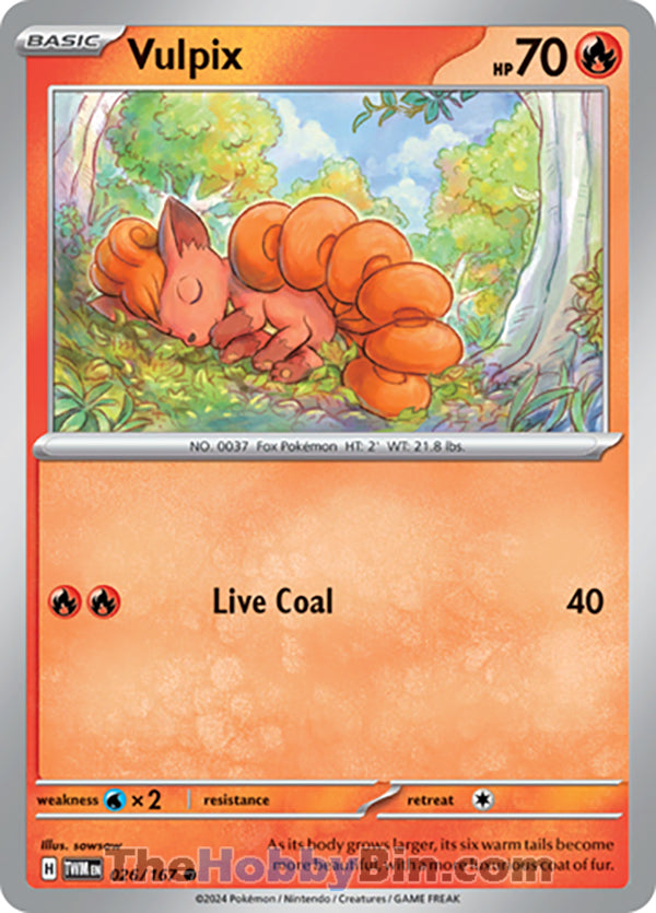 Vulpix Twilight Masquerade Common #026/167