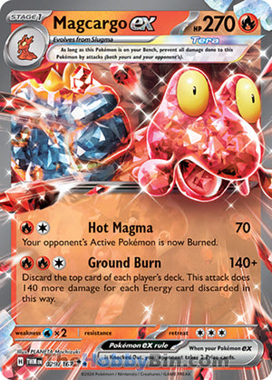 0029 Magcargo ex Double Rare Twilight Masquerade