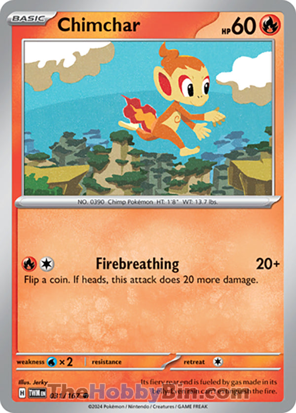 Chimchar Twilight Masquerade Common #031/167