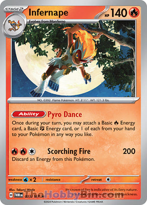 0033 Infernape Rare Twilight Masquerade