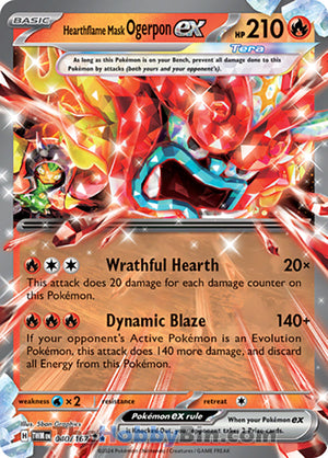 0040 Hearthflame Mask Ogerpon ex Double Rare Twilight Masquerade
