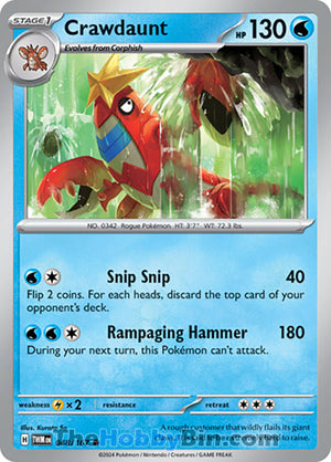 0048 Crawdaunt Common Twilight Masquerade