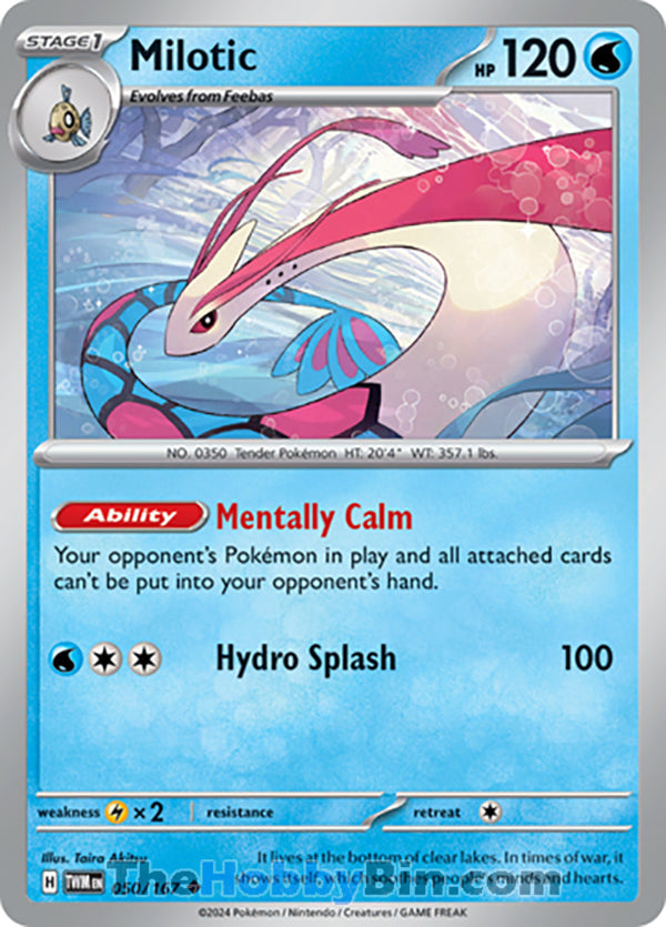 Milotic #50/167 Uncommon - Twilight Masquerade Pokemon card