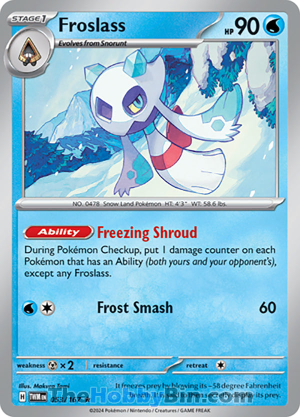 Froslass #53/167 Rare - Twilight Masquerade Pokemon card