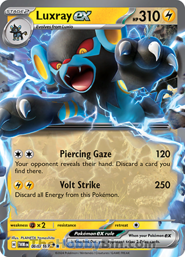 Luxray ex Twilight Masquerade Double Rare #068/167