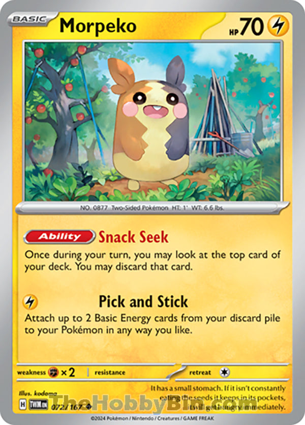 Morpeko Twilight Masquerade Uncommon #072/167