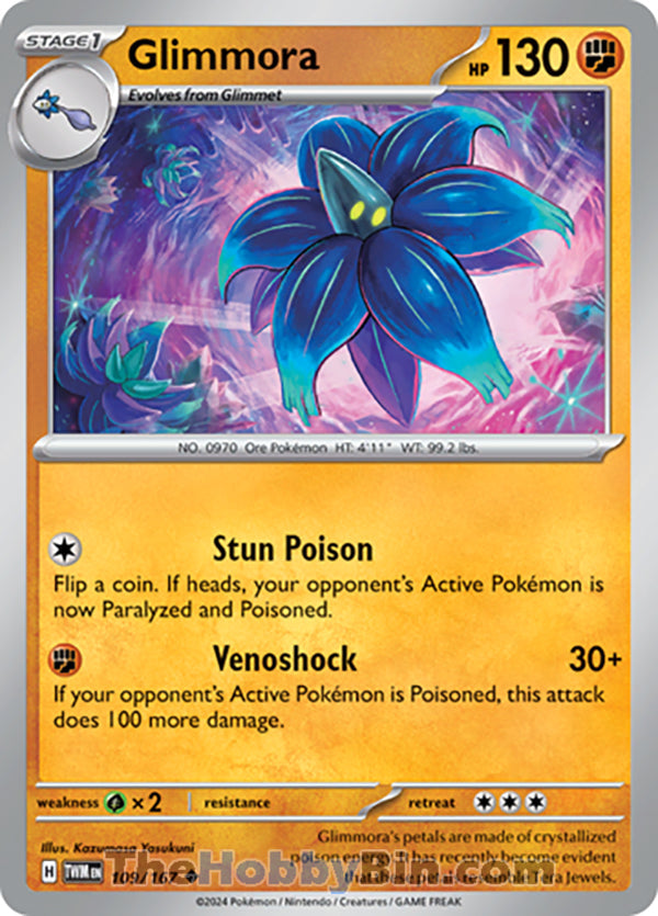 Glimmora #109/167 Uncommon - Twilight Masquerade Pokemon card