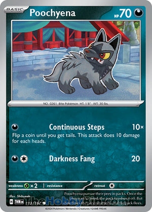 0113 Poochyena Common Twilight Masquerade