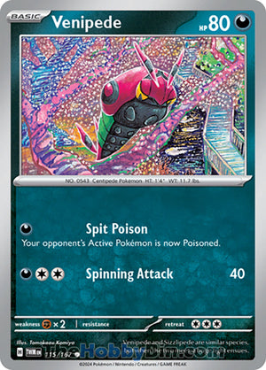 0115 Venipede Common Twilight Masquerade