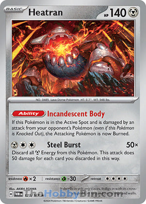 0123 Heatran Rare Twilight Masquerade