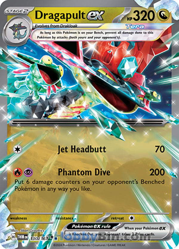 Dragapult ex #130/167 Double Rare - Twilight Masquerade Pokemon card