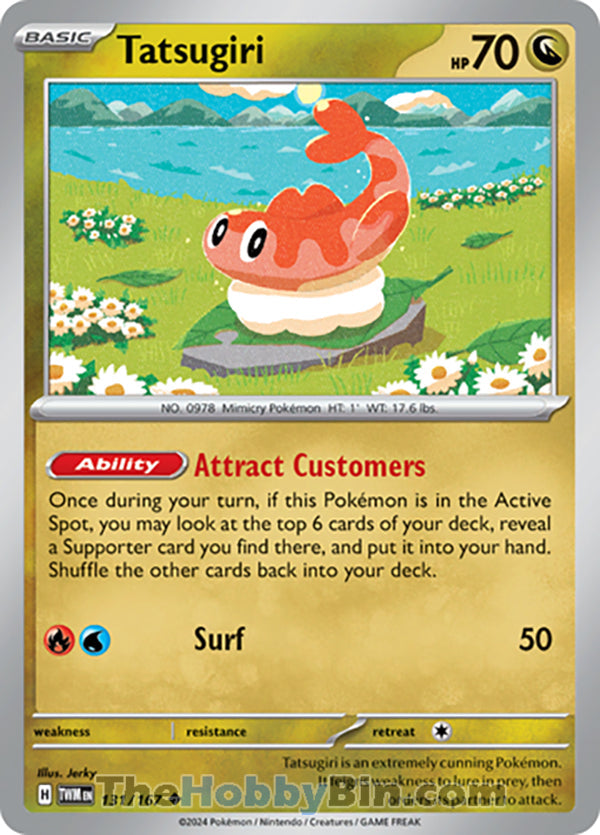 Tatsugiri #131/167 Uncommon - Twilight Masquerade Pokemon card