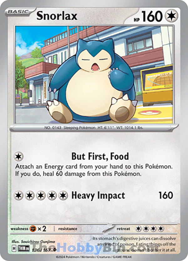0136 Snorlax Uncommon Twilight Masquerade