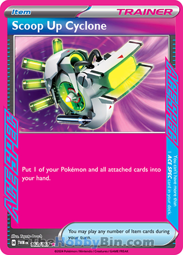 Scoop Up Cyclone #162/167 ACE SPEC Rare - Twilight Masquerade Pokemon card
