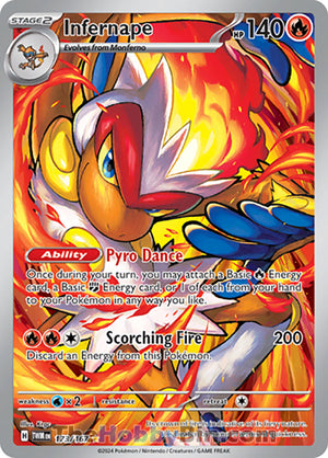0173 Infernape Illustration Rare Twilight Masquerade