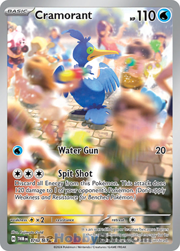 Cramorant #176/167 Illustration Rare - Twilight Masquerade Pokemon card