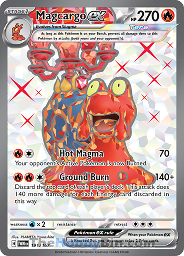 0191 Magcargo ex Ultra Rare Twilight Masquerade