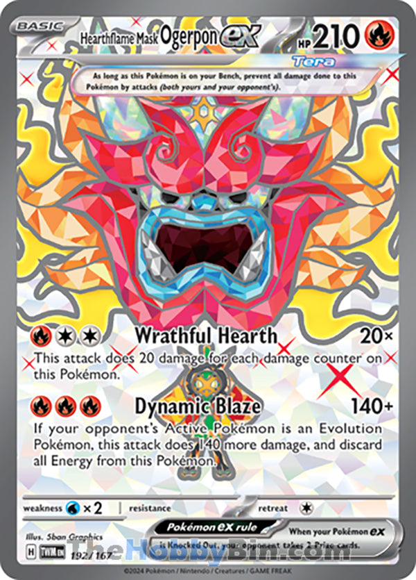 0192 Hearthflame Mask Ogerpon ex Ultra Rare Twilight Masquerade