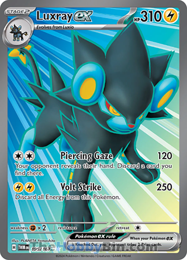 Luxray ex Twilight Masquerade Ultra Rare #195/167