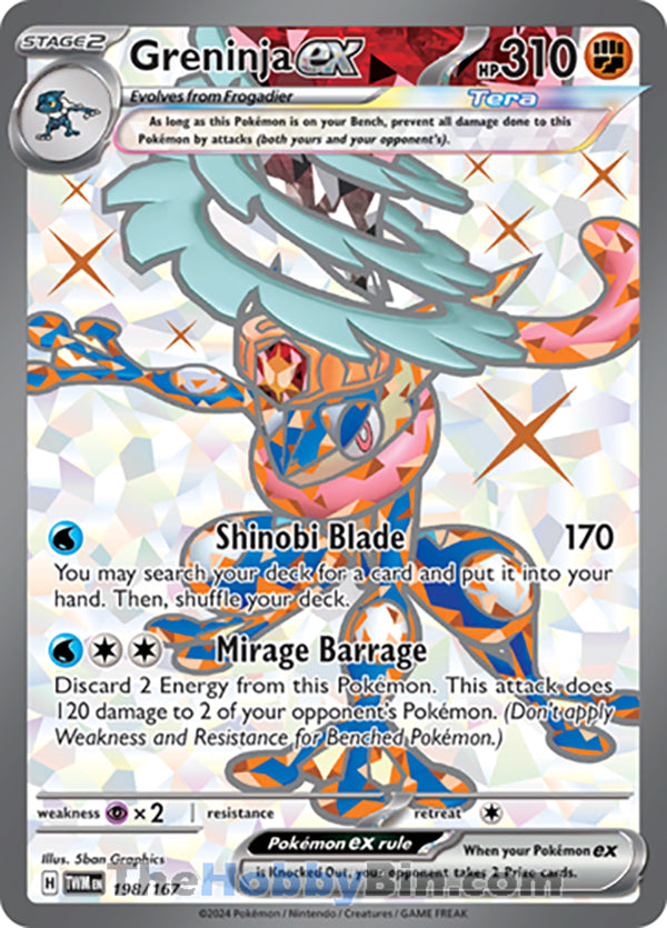 0198 Greninja ex Ultra Rare Twilight Masquerade