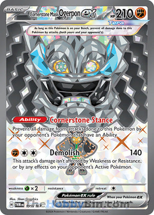0199 Cornerstone Mask Ogerpon ex Ultra Rare Twilight Masquerade