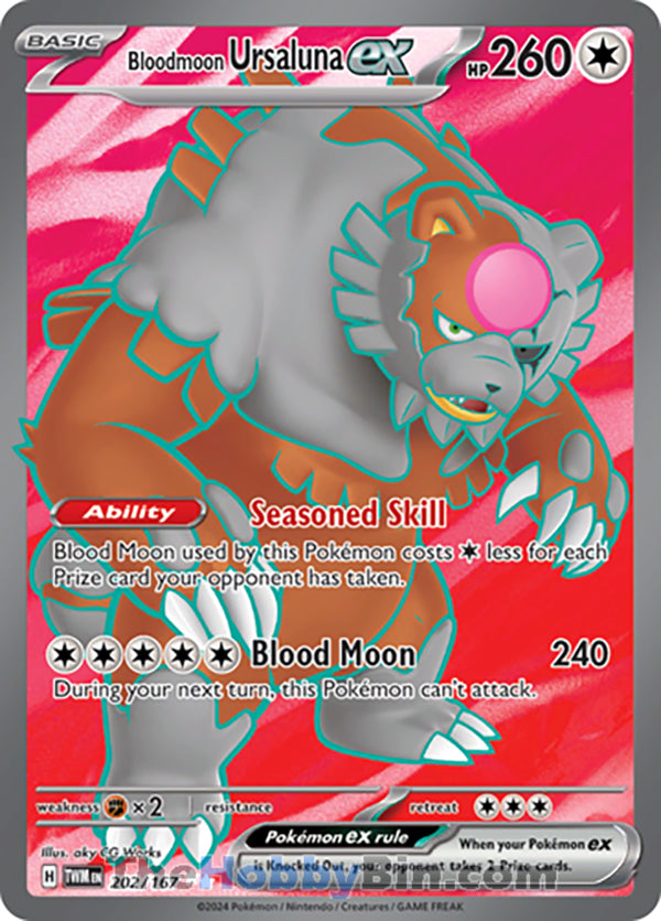 Bloodmoon Ursaluna ex Twilight Masquerade Ultra Rare #202/167