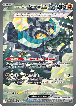 0215 Cornerstone Mask Ogerpon ex Special Illustration Rare Twilight Masquerade