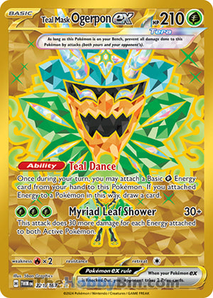 0221 Teal Mask Ogerpon ex Hyper Rare Twilight Masquerade