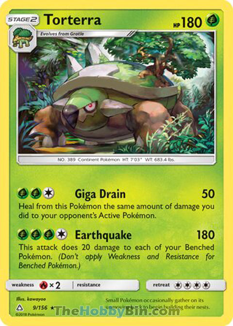 0009 Torterra Holo Rare Ultra Prism