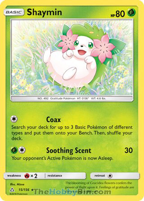 Shaymin Ultra Prism Holo Rare #15/156