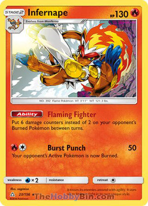 0023 Infernape Holo Rare Ultra Prism